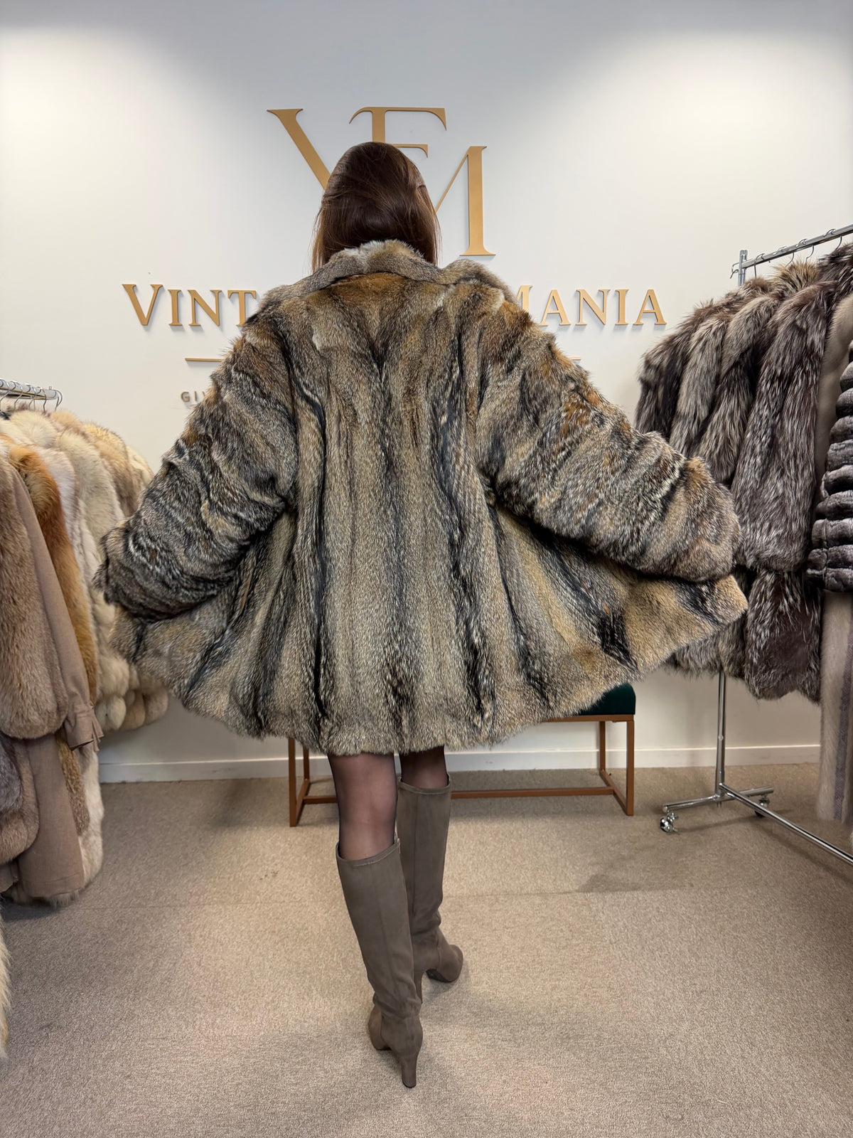 Coyote Fur Jacket, Medium, Soft