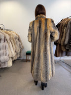 Grey Fox Fur Coat, Medium, Outlet