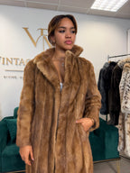 Pastel Mink Fur Coat, Medium