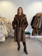 Beaver Fur Coat, Thick Fur, Size M