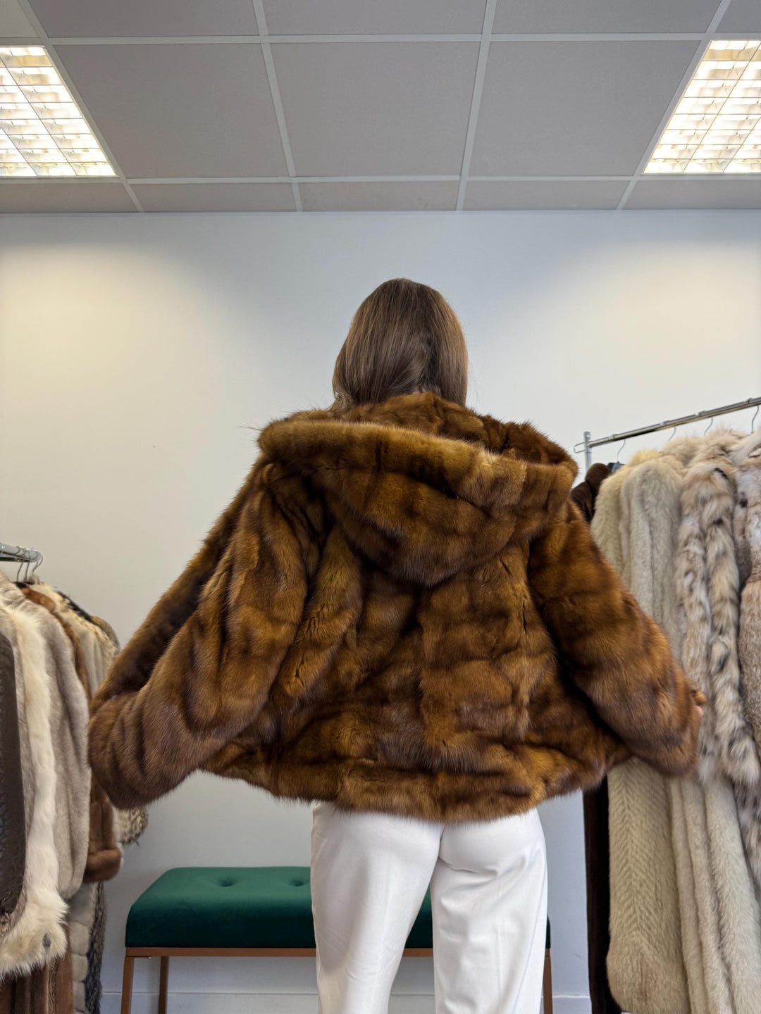 Golden sable fur jacket, medium sized sable jacket, real fur jacket,  m fur coat, real fur, fur jacket, fur coat, golden sable fur, new, m