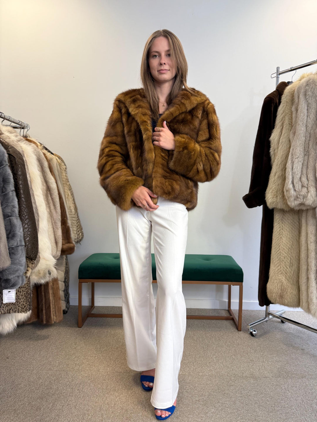 Golden sable fur jacket, medium sized sable jacket, real fur jacket,  m fur coat, real fur, fur jacket, fur coat, golden sable fur, new, m