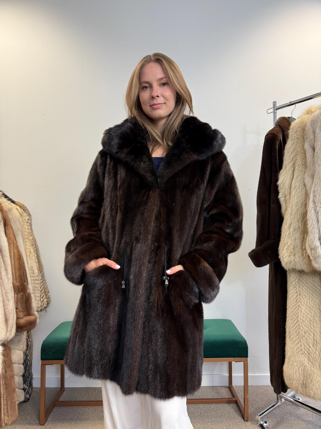Brown Mink Coat, Large Size, Real Fur Coat, Mink Coat, Brown Mink, Brown Mink Fur Coat, Vintage Fur Coat, Soft Thick Mink Coat, Women's Coat