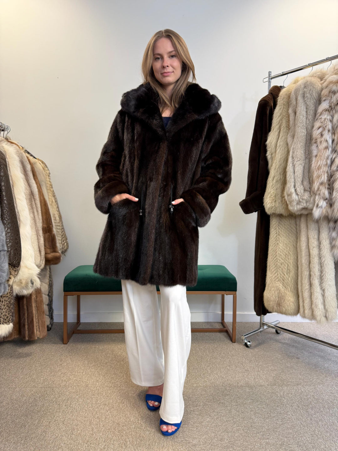 Brown Mink Coat, Large Size, Real Fur Coat, Mink Coat, Brown Mink, Brown Mink Fur Coat, Vintage Fur Coat, Soft Thick Mink Coat, Women's Coat