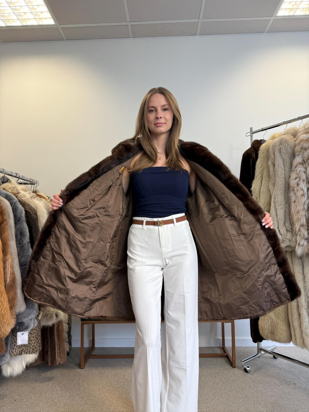 Natural Brown Mink Coat, XL Size, Real Fur Coat, Mink Coat, Brown Mink, Brown Mink Coat, Vintage Fur Coat, Soft Thick Mink Coat, Womens Coat