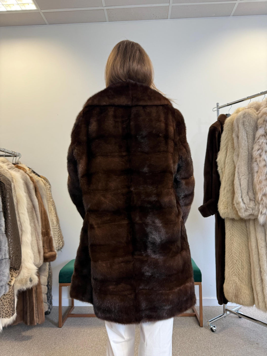 Natural Brown Mink Coat, XL Size, Real Fur Coat, Mink Coat, Brown Mink, Brown Mink Coat, Vintage Fur Coat, Soft Thick Mink Coat, Womens Coat