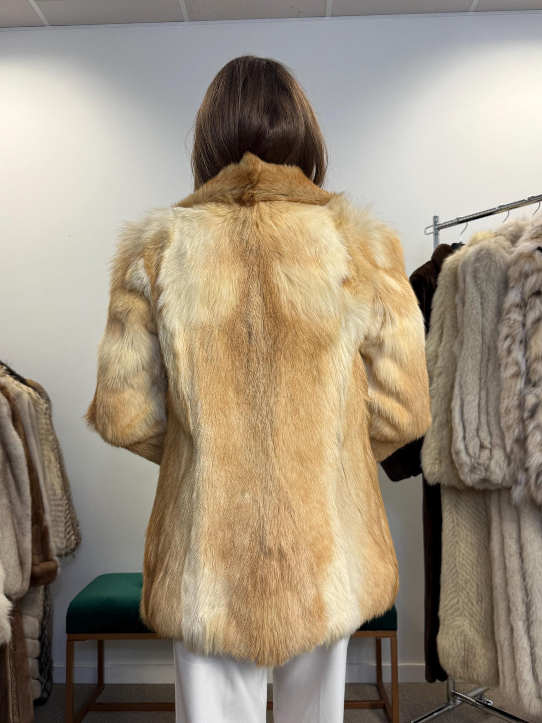 Coyote Fur Jacket, Small Size, Real Fur Coat, Women's Fur Coat, Real Coyote Fur, Real Coyote Jacket, Vintage Fur Coat, Golden Coyote Coat