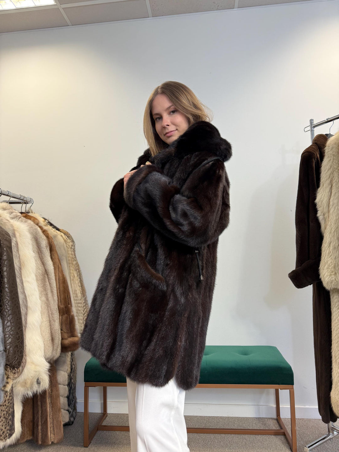 Brown Mink Coat, Large Size, Real Fur Coat, Mink Coat, Brown Mink, Brown Mink Fur Coat, Vintage Fur Coat, Soft Thick Mink Coat, Women's Coat
