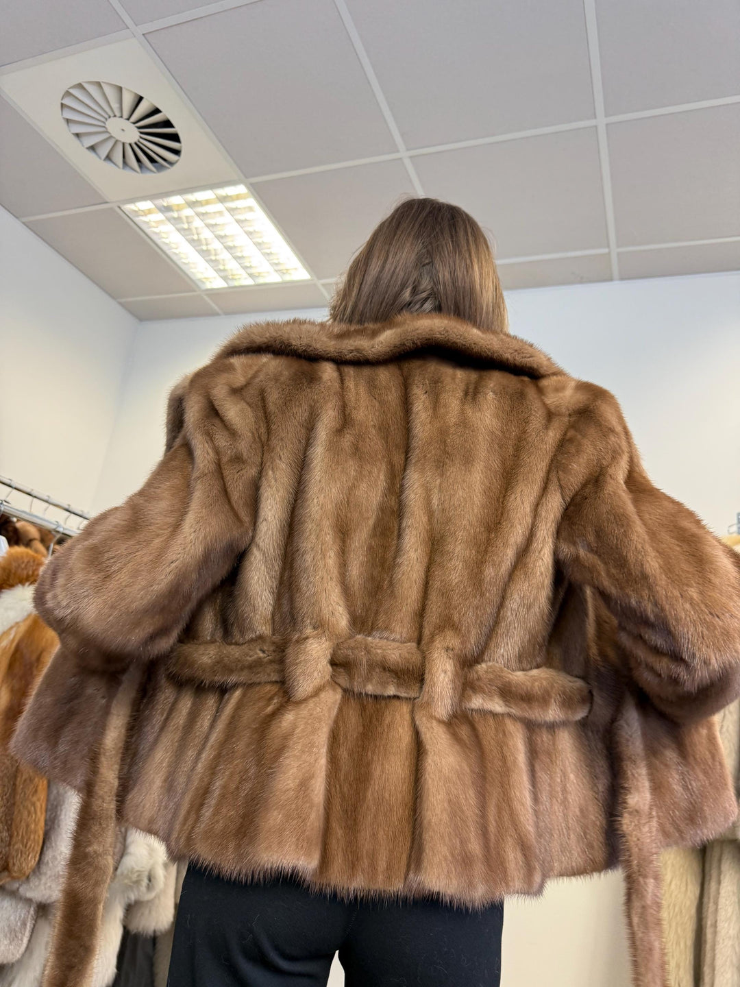 Pastel Mink Jacket, Medium Size, Mink Fur Coat, Brown Mink Jacket, Women's Fur Coat, Vintage Fur Coat, Real Fur Jacket, Real Mink Fur Jacket