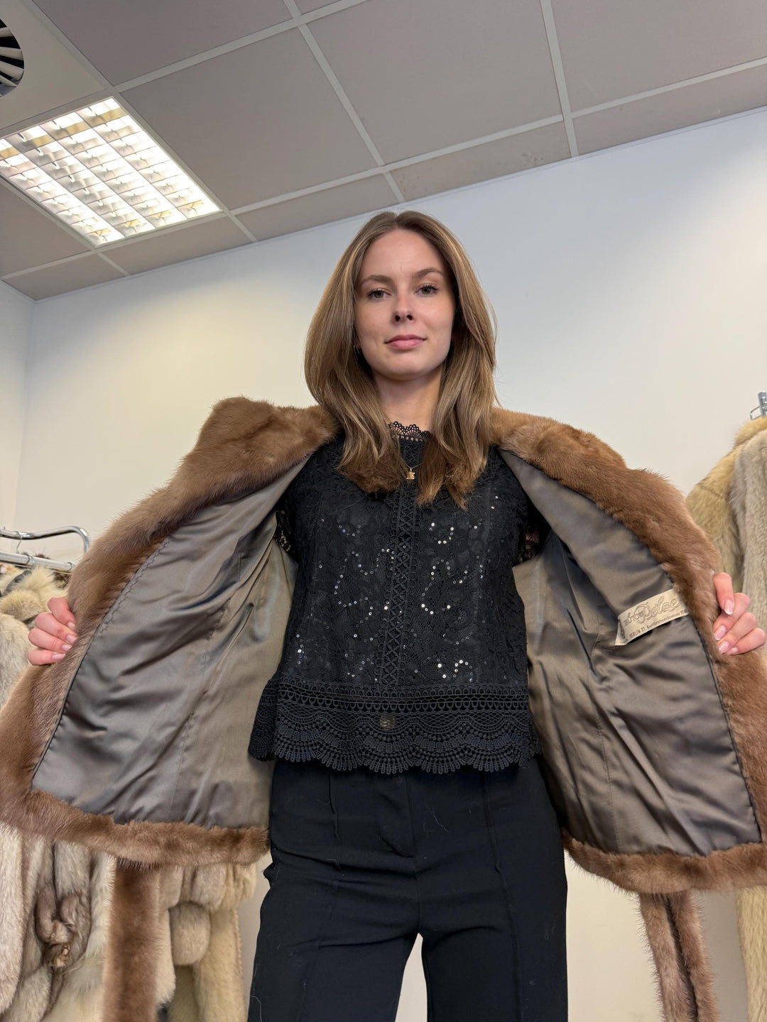 Pastel Mink Jacket, Medium Size, Mink Fur Coat, Brown Mink Jacket, Women's Fur Coat, Vintage Fur Coat, Real Fur Jacket, Real Mink Fur Jacket