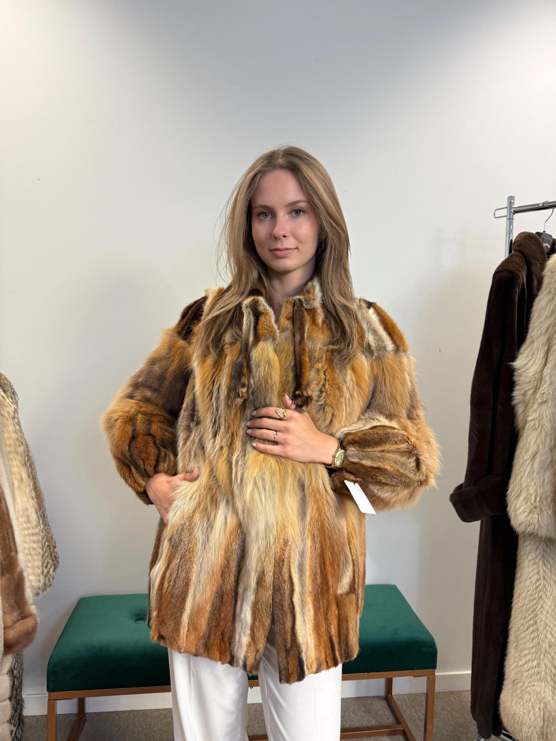 Red Fox Jacket, Small Size, Red Fox Fur Coat, Fox Fur Jacket, Real Fox Fur Coat, Vintage Fur Coat, Red Fox Fur Jacket, Short Fur Coat, Fox