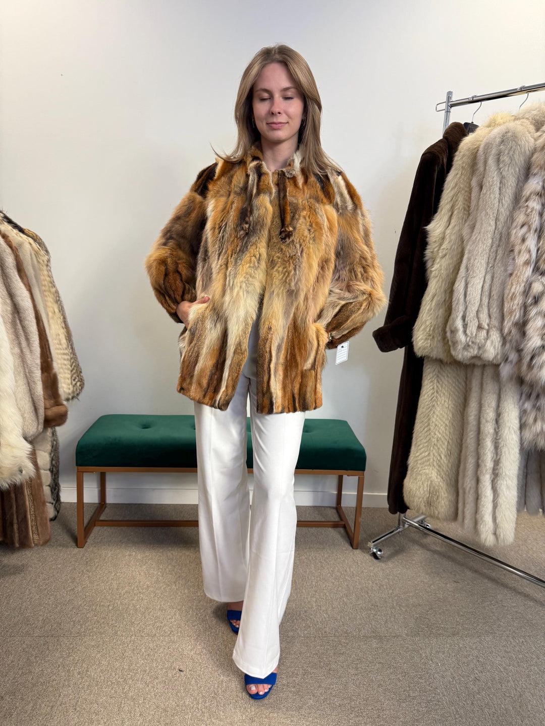 Red Fox Jacket, Small Size, Red Fox Fur Coat, Fox Fur Jacket, Real Fox Fur Coat, Vintage Fur Coat, Red Fox Fur Jacket, Short Fur Coat, Fox