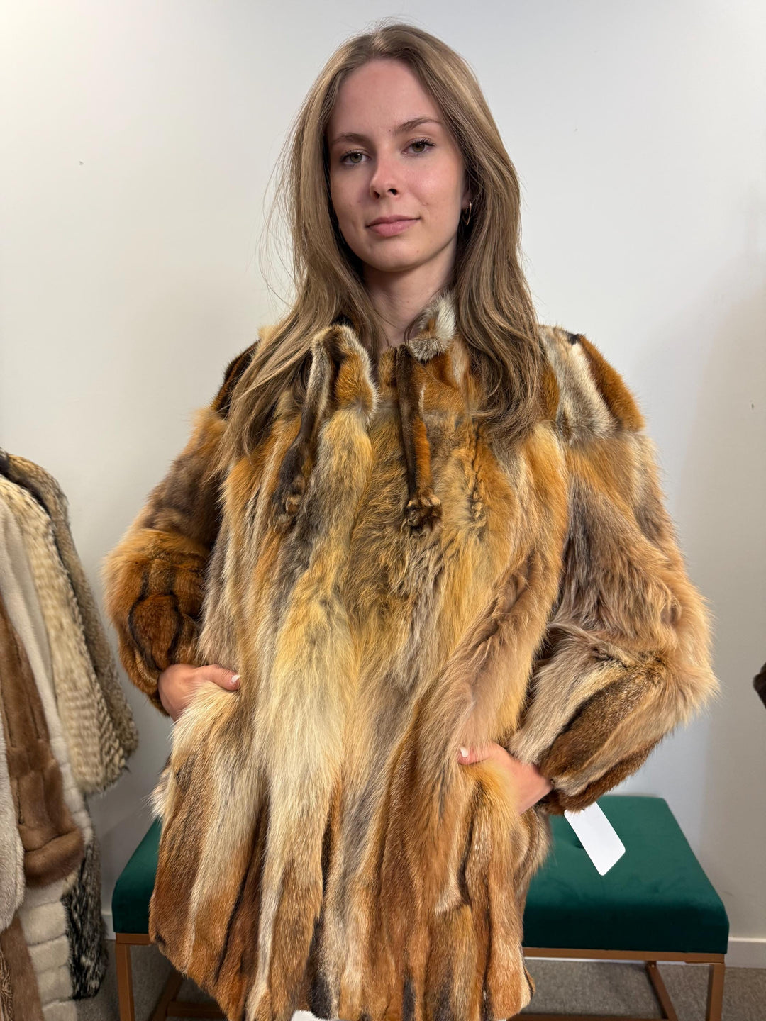Red Fox Jacket, Small Size, Red Fox Fur Coat, Fox Fur Jacket, Real Fox Fur Coat, Vintage Fur Coat, Red Fox Fur Jacket, Short Fur Coat, Fox