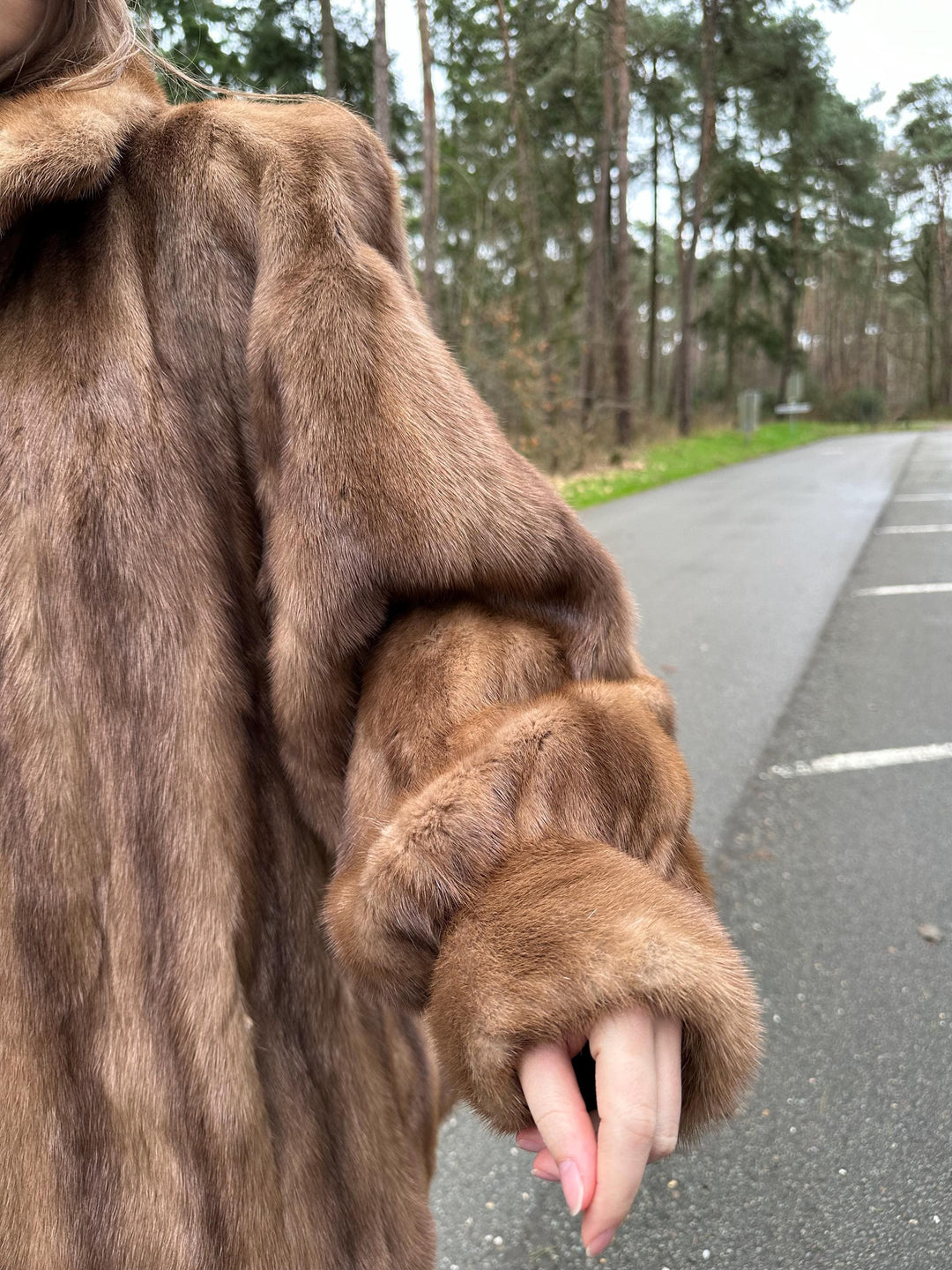 Pastel Mink Fur Jacket, XL Size, High-Quality Fur, Brown Mink Coat, Thick Mink Fur, Perfect Stylish Jacket, Vintage Luxury Women's Jacket