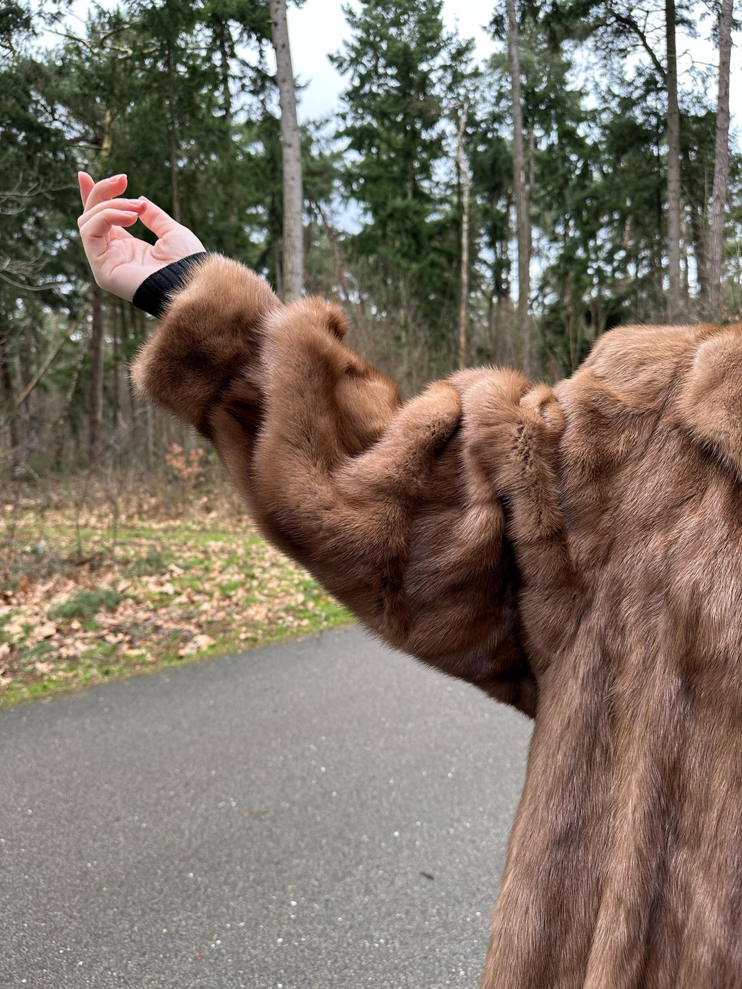 Pastel Mink Fur Jacket, XL Size, High-Quality Fur, Brown Mink Coat, Thick Mink Fur, Perfect Stylish Jacket, Vintage Luxury Women's Jacket