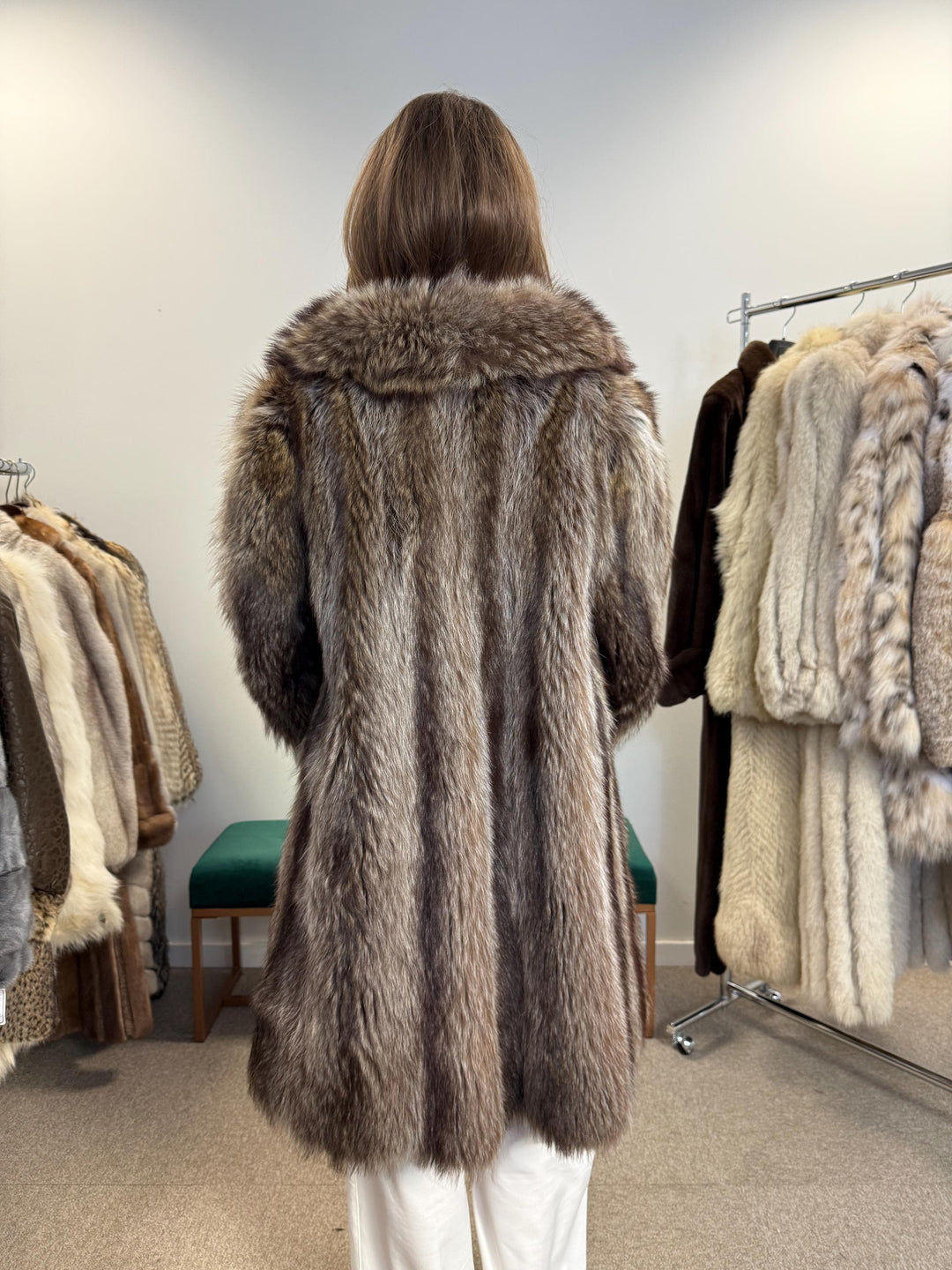 Raccoon Fur Coat, Medium Size, Thick Raccoon Coat, Vintage Fur Coat, Real Fur Coat, Raccoon Jacket, Women's Fur Coat, Fur Jacket Women, Fur