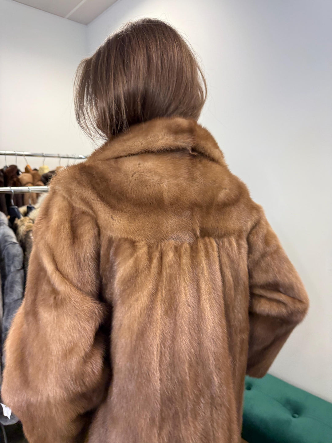 Long Pastel Mink Coat, M/L Size, Vintage Fur Coat, Mink Fur Coat, Pastel Mink Coat, Womens Fur Coat, Mink Fur, Long Mink Coat, Real Fur Coat