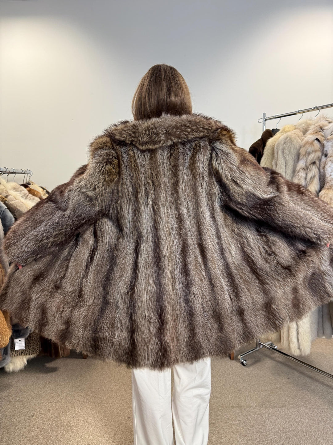 Raccoon Fur Coat, Medium Size, Thick Raccoon Coat, Vintage Fur Coat, Real Fur Coat, Raccoon Jacket, Women's Fur Coat, Fur Jacket Women, Fur