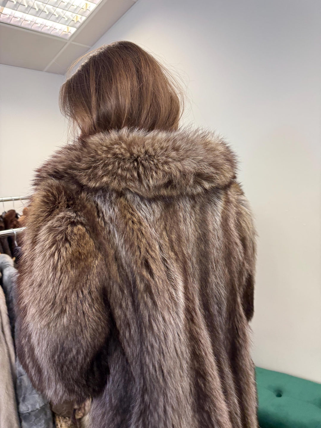 Raccoon Fur Coat, Medium Size, Thick Raccoon Coat, Vintage Fur Coat, Real Fur Coat, Raccoon Jacket, Women's Fur Coat, Fur Jacket Women, Fur
