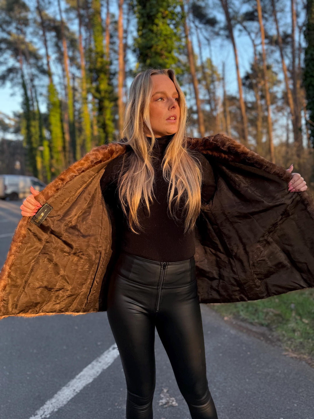 Light Brown Mink Jacket, Medium Size, Genuine Brown Mink Fur, Vintage Style, Luxury Fur Coat, Timeless Women's Outerwear, Brown Mink Jacket
