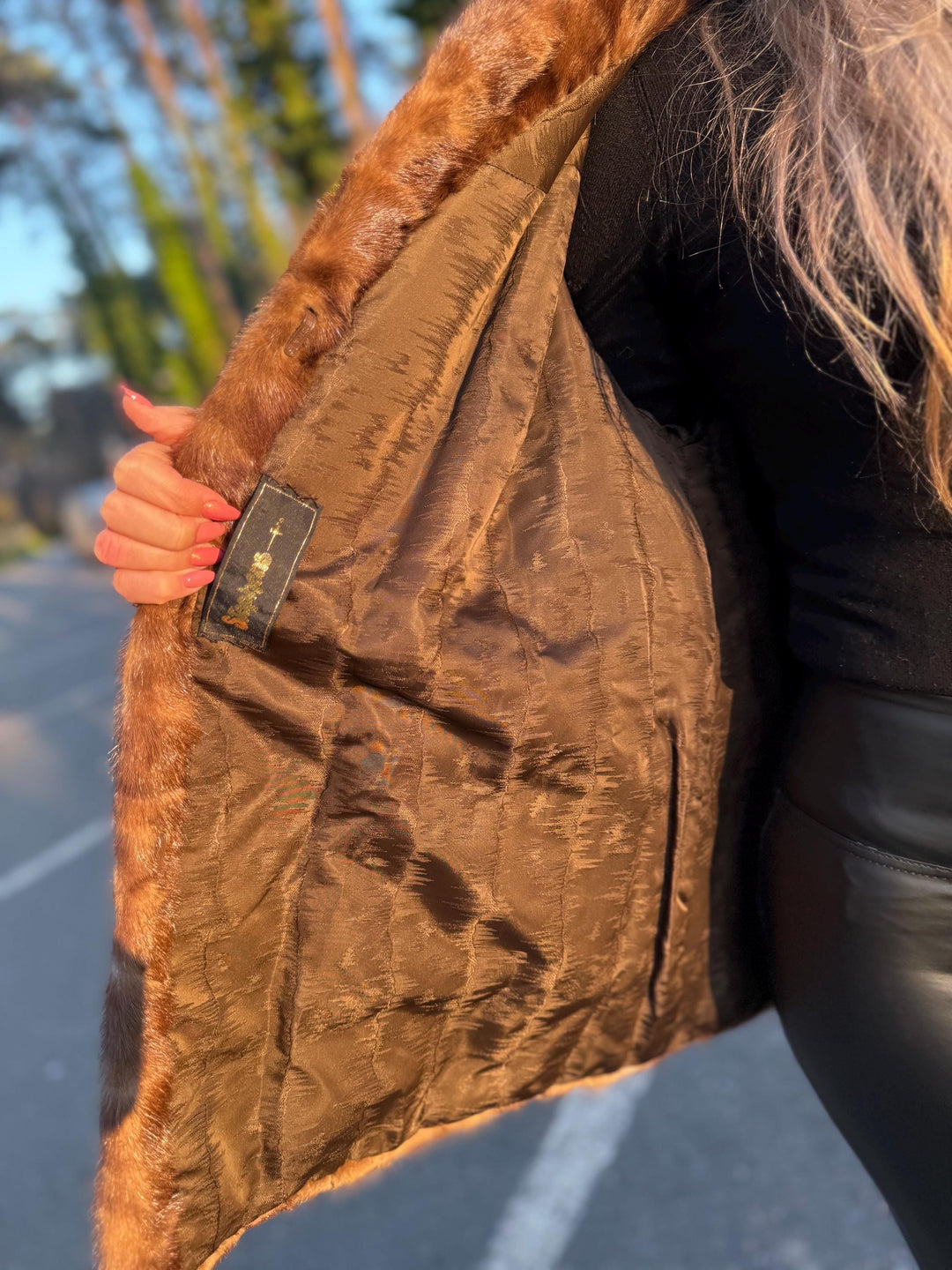 Light Brown Mink Jacket, Medium Size, Genuine Brown Mink Fur, Vintage Style, Luxury Fur Coat, Timeless Women's Outerwear, Brown Mink Jacket