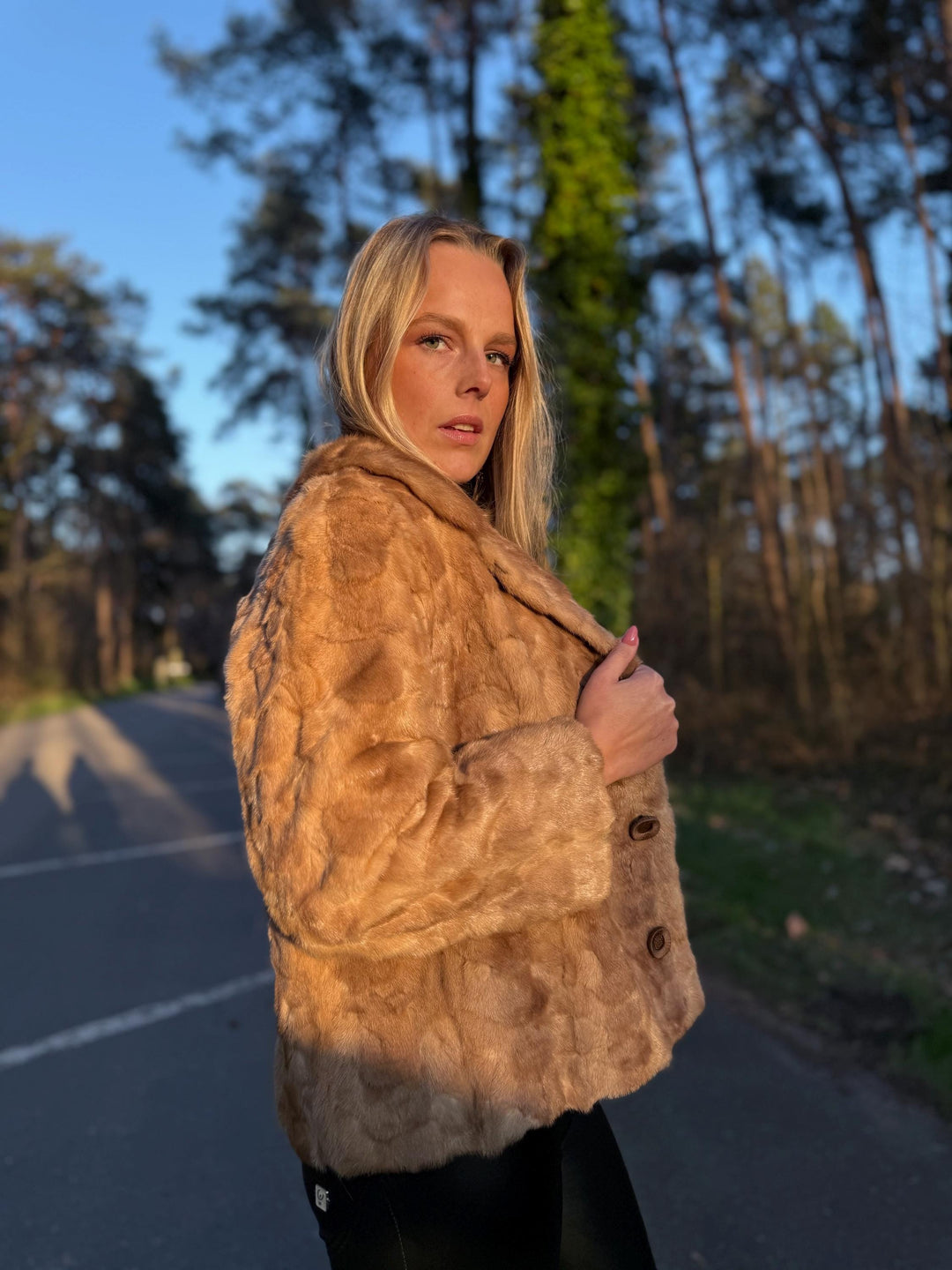 Pastel Mink Fur Jacket, Medium Size, High-Quality Fur, Brown Mink Jacket, Thick Mink Fur, Perfect Classic Vintage Style, Luxury Women's Coat