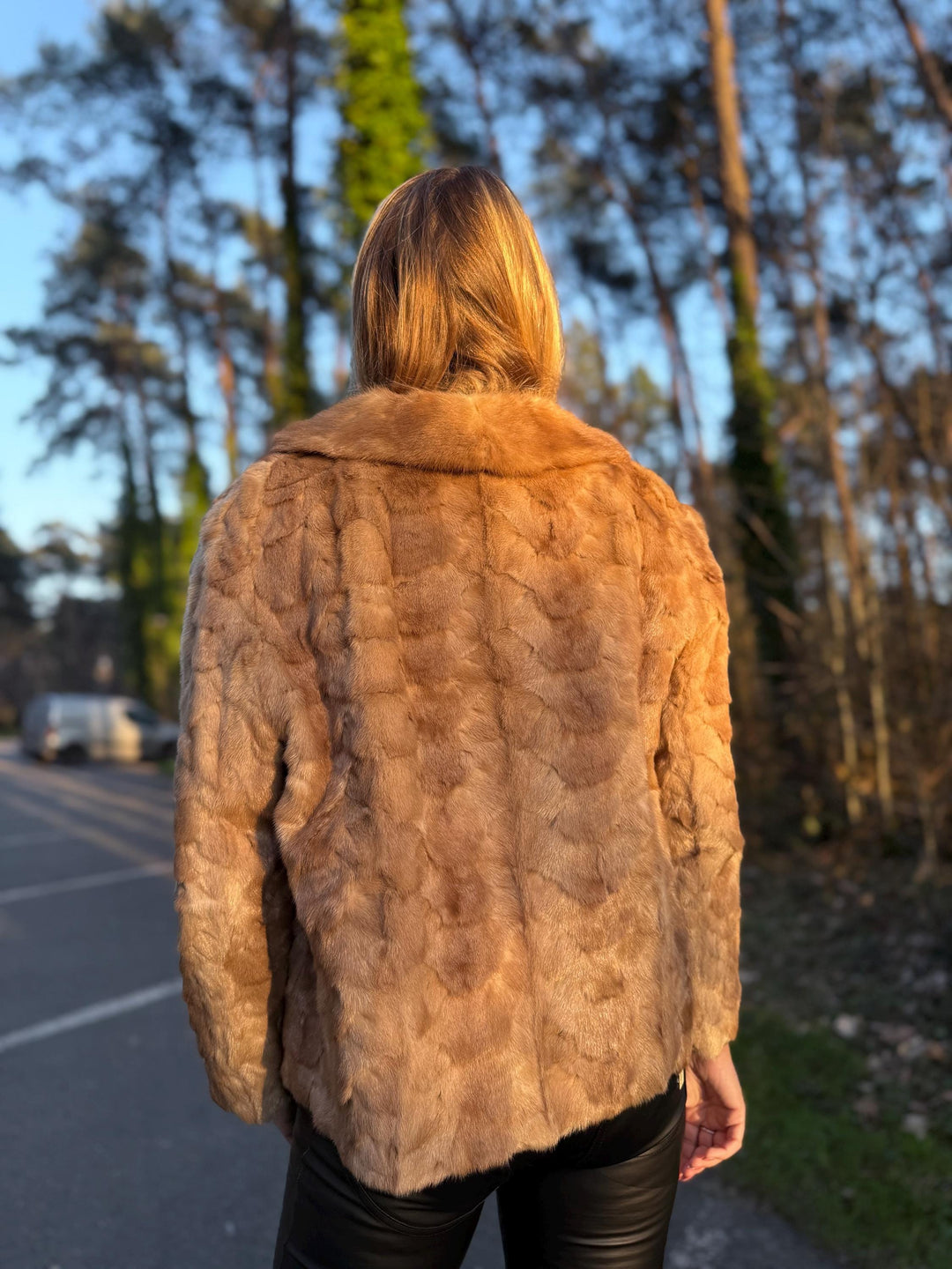 Pastel Mink Fur Jacket, Medium Size, High-Quality Fur, Brown Mink Jacket, Thick Mink Fur, Perfect Classic Vintage Style, Luxury Women's Coat