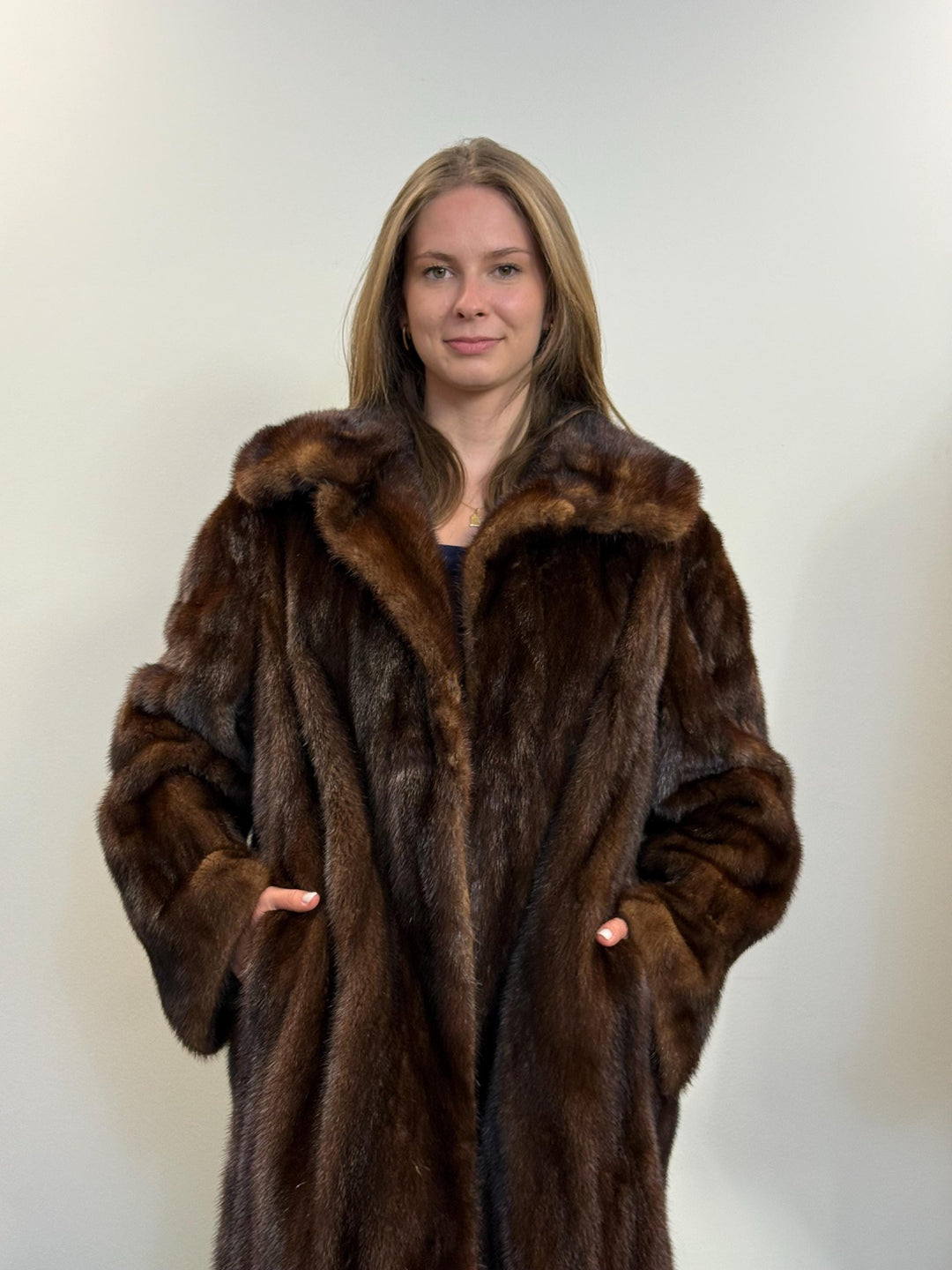 Brown Mink Fur Coat, XL Size, Mink Fur Coat, Real Fur Coat, Brown Mink Fur, Mink Coat Women, Thick Mink Coat, Thick Fur Coat, Vintage Coat
