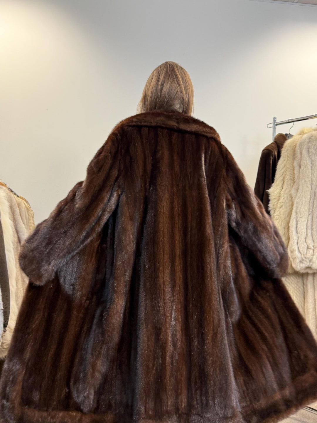 Brown Mink Fur Coat, XL Size, Mink Fur Coat, Real Fur Coat, Brown Mink Fur, Mink Coat Women, Thick Mink Coat, Thick Fur Coat, Vintage Coat