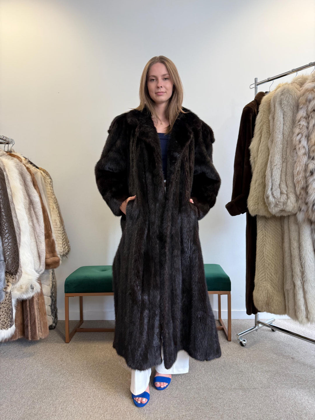Dark Brown Mink Coat, Oversize XXL, Mink Fur Coat, Mink Coat Women, Real Fur Coat, Black Mink Fur, Black Mink Coat, Vintage Fur Coat, Mink