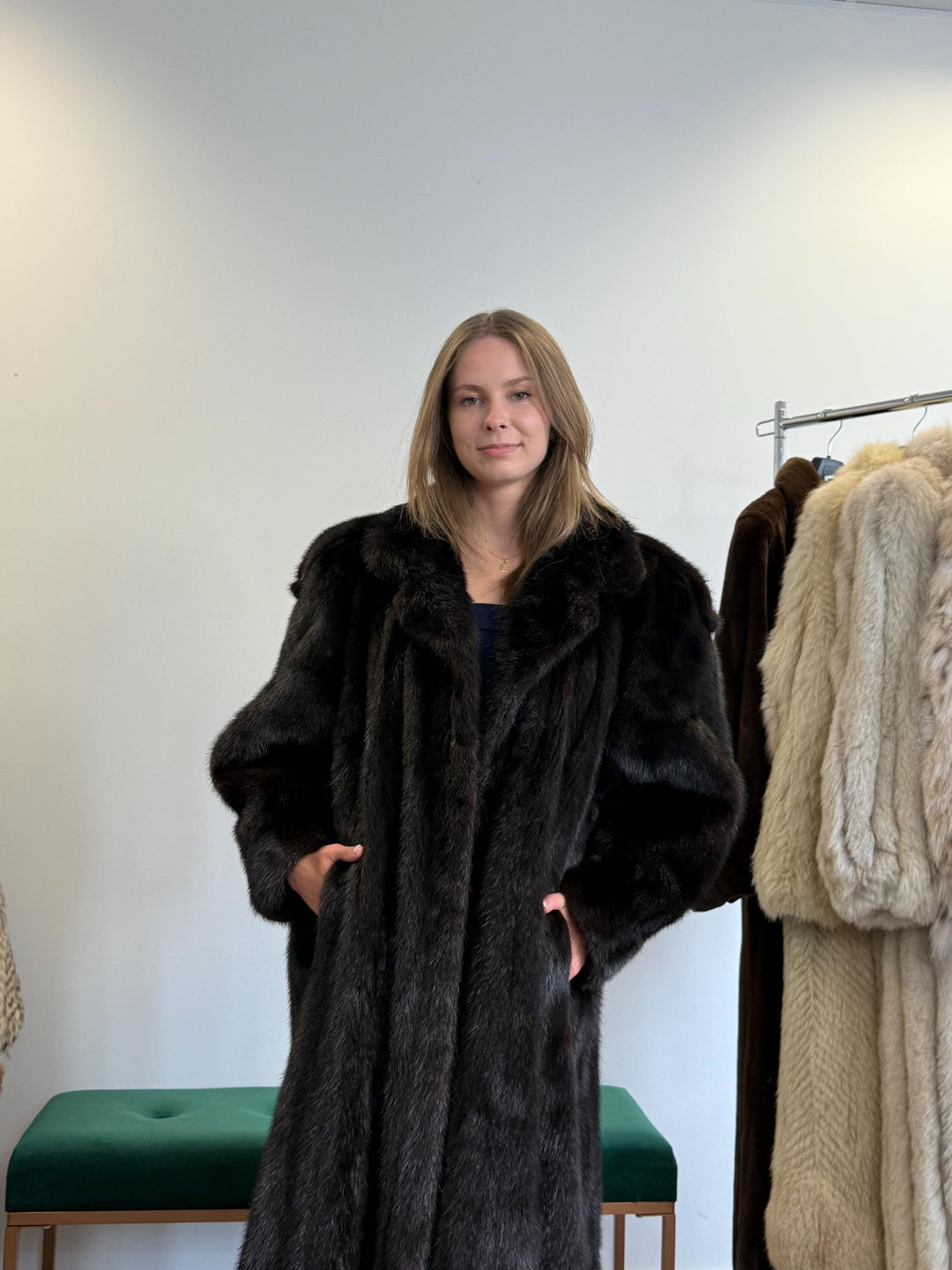 Dark Brown Mink Coat, Oversize XXL, Mink Fur Coat, Mink Coat Women, Real Fur Coat, Black Mink Fur, Black Mink Coat, Vintage Fur Coat, Mink