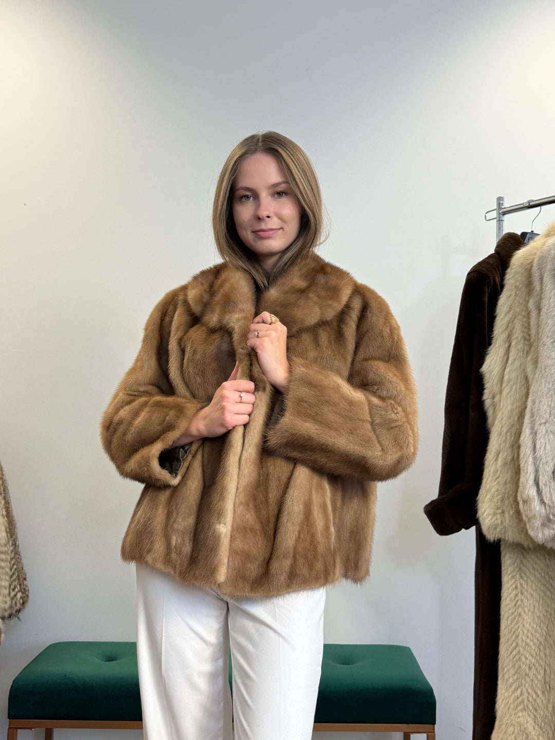 Short Pastel Mink Jacket, Large Size, Fur Jacket, Real Fur Coat, Mink Coat Women, Real Mink Fur, Mink Fur Jacket, Vintage Fur Coat, Thick
