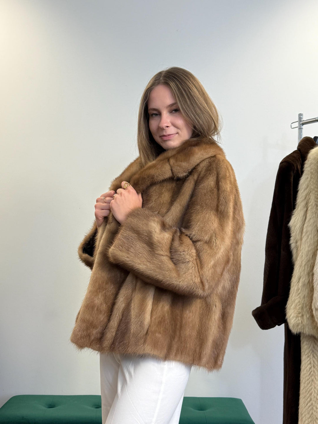 Short Pastel Mink Jacket, Large Size, Fur Jacket, Real Fur Coat, Mink Coat Women, Real Mink Fur, Mink Fur Jacket, Vintage Fur Coat, Thick