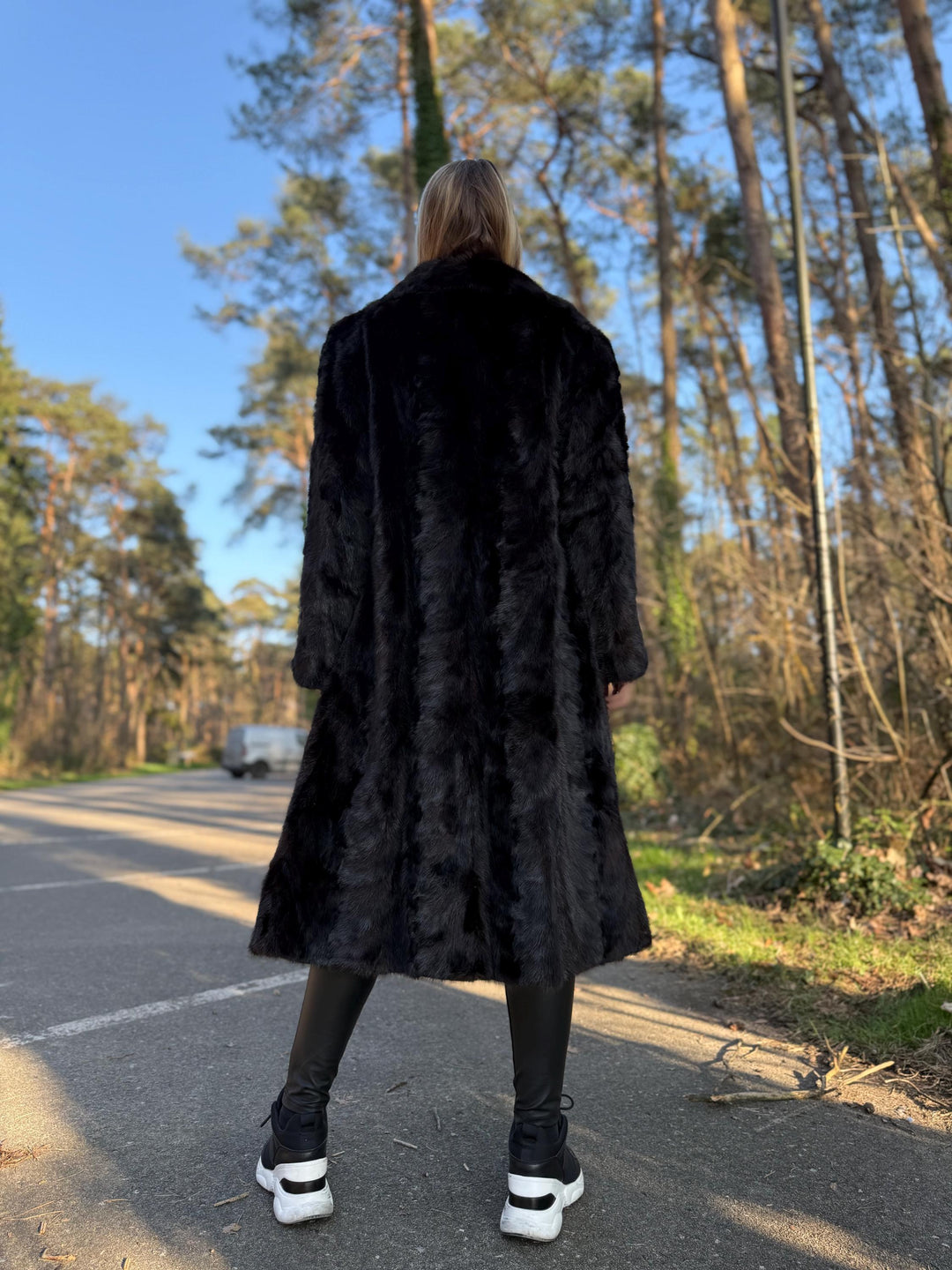 Full-Length Mink Coat, Large Size, Dark Brown Real Mink Fur, Luxury Fur Coat, Thick and Soft Mink Fur, Elegant Womens Outerwear, Genuine Fur