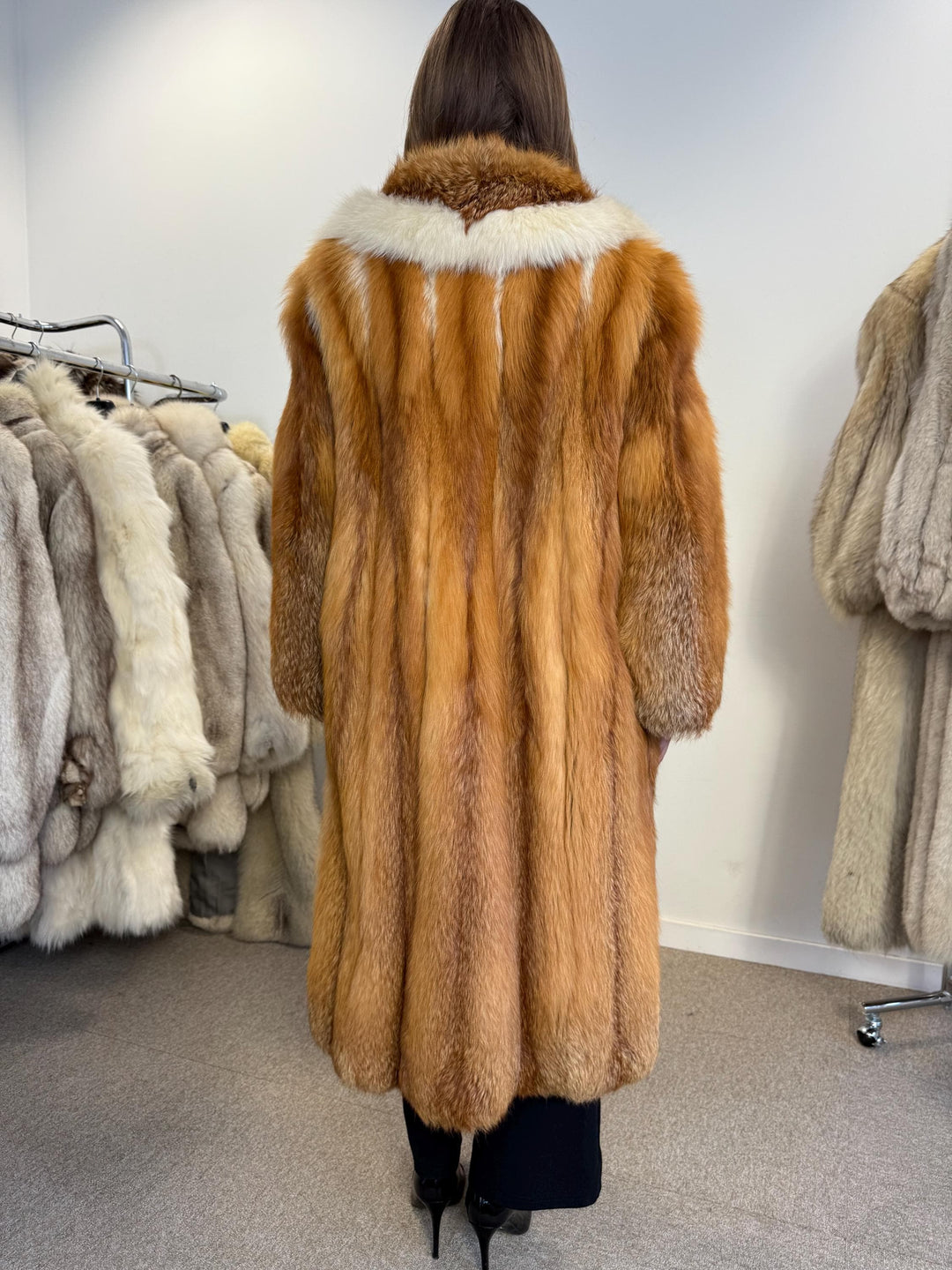 Red Canadian Fox Coat, S/M Size, Red Fox Fur Coat, Fox Fur Jacket, Real Fox Fur Coat, Vintage Fur Coat, Red Fox Fur Jacket, Canadian Fox