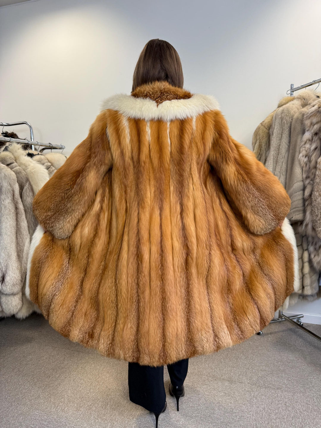 Red Canadian Fox Coat, S/M Size, Red Fox Fur Coat, Fox Fur Jacket, Real Fox Fur Coat, Vintage Fur Coat, Red Fox Fur Jacket, Canadian Fox