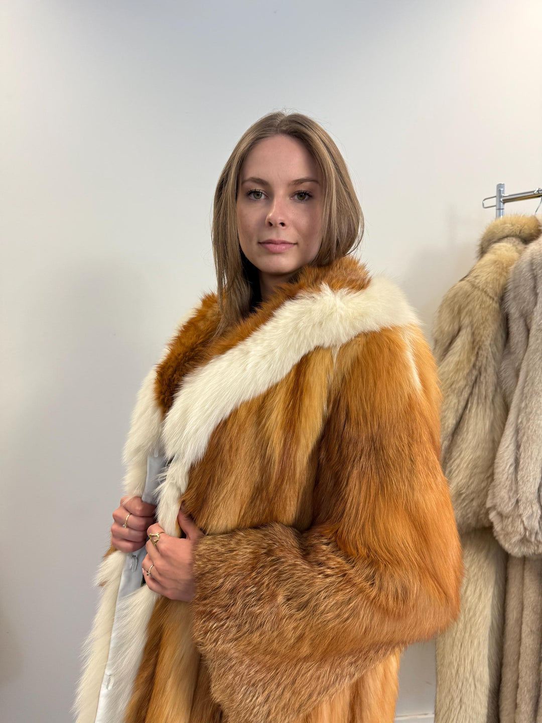 Red Canadian Fox Coat, S/M Size, Red Fox Fur Coat, Fox Fur Jacket, Real Fox Fur Coat, Vintage Fur Coat, Red Fox Fur Jacket, Canadian Fox