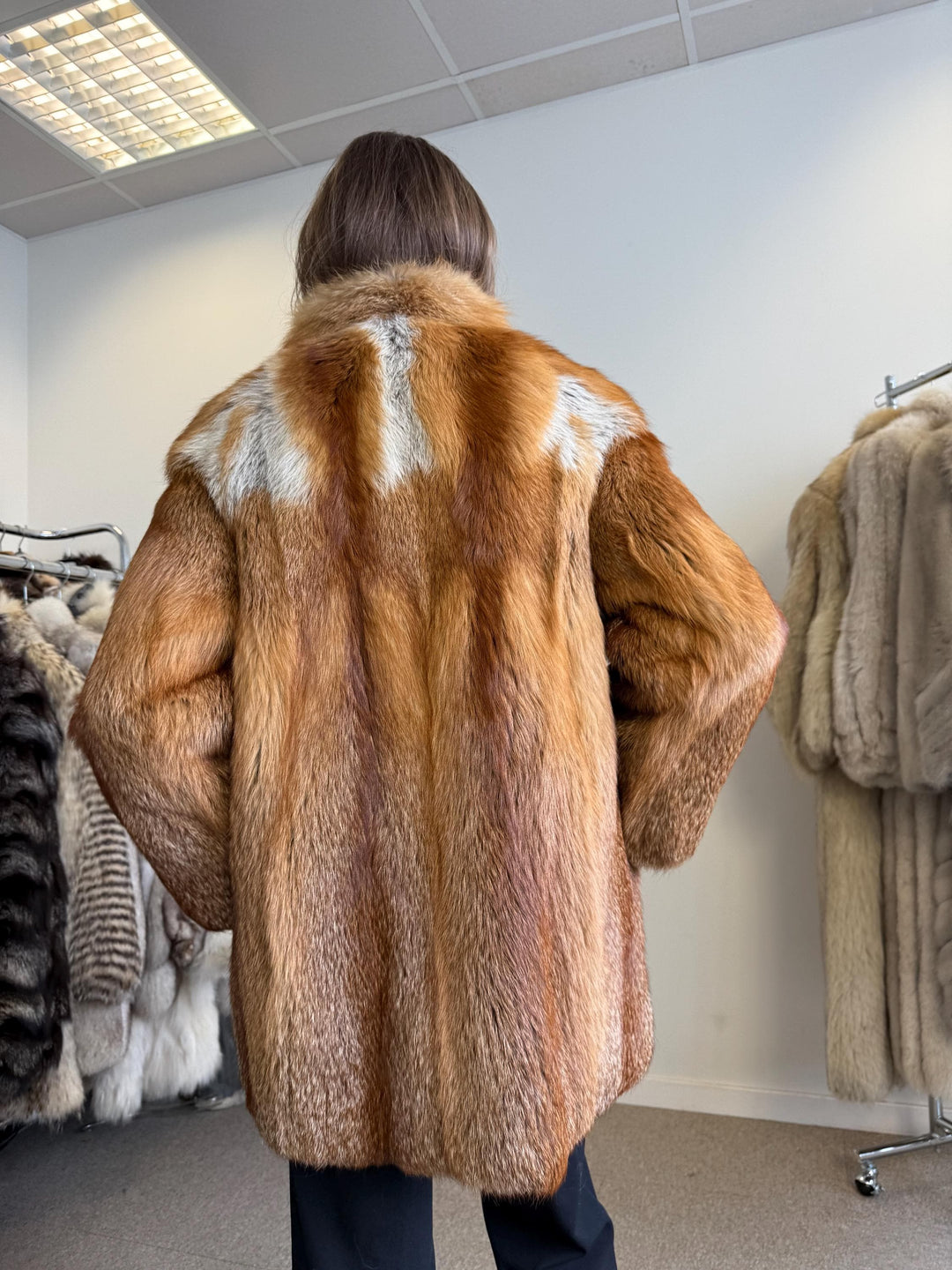 Red Fox Fur Coat, Medium Size, Red Fox Fur Coat, Fox Fur Jacket, Real Fox Fur Coat, Vintage Fur Coat, Red Fox Fur Jacket, Fur Coat, Fox Fur