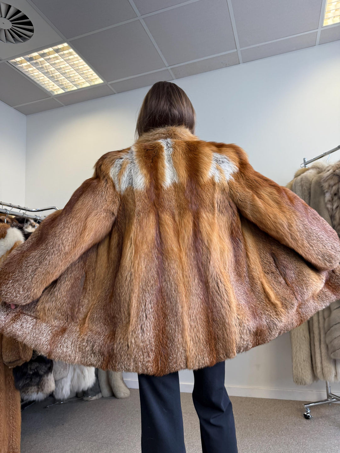 Red Fox Fur Coat, Medium Size, Red Fox Fur Coat, Fox Fur Jacket, Real Fox Fur Coat, Vintage Fur Coat, Red Fox Fur Jacket, Fur Coat, Fox Fur