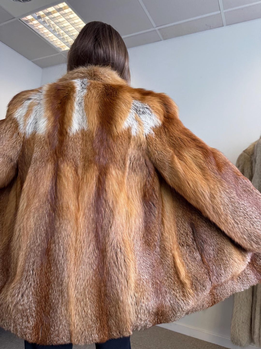 Red Fox Fur Coat, Medium Size, Red Fox Fur Coat, Fox Fur Jacket, Real Fox Fur Coat, Vintage Fur Coat, Red Fox Fur Jacket, Fur Coat, Fox Fur