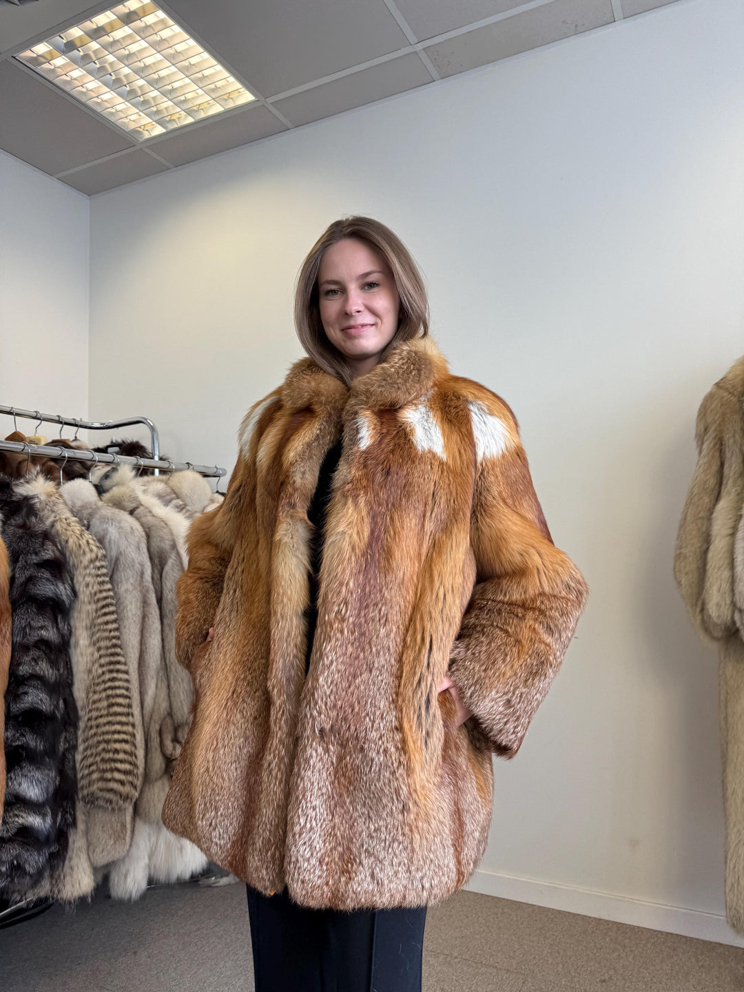 Red Fox Fur Coat, Medium Size, Red Fox Fur Coat, Fox Fur Jacket, Real Fox Fur Coat, Vintage Fur Coat, Red Fox Fur Jacket, Fur Coat, Fox Fur