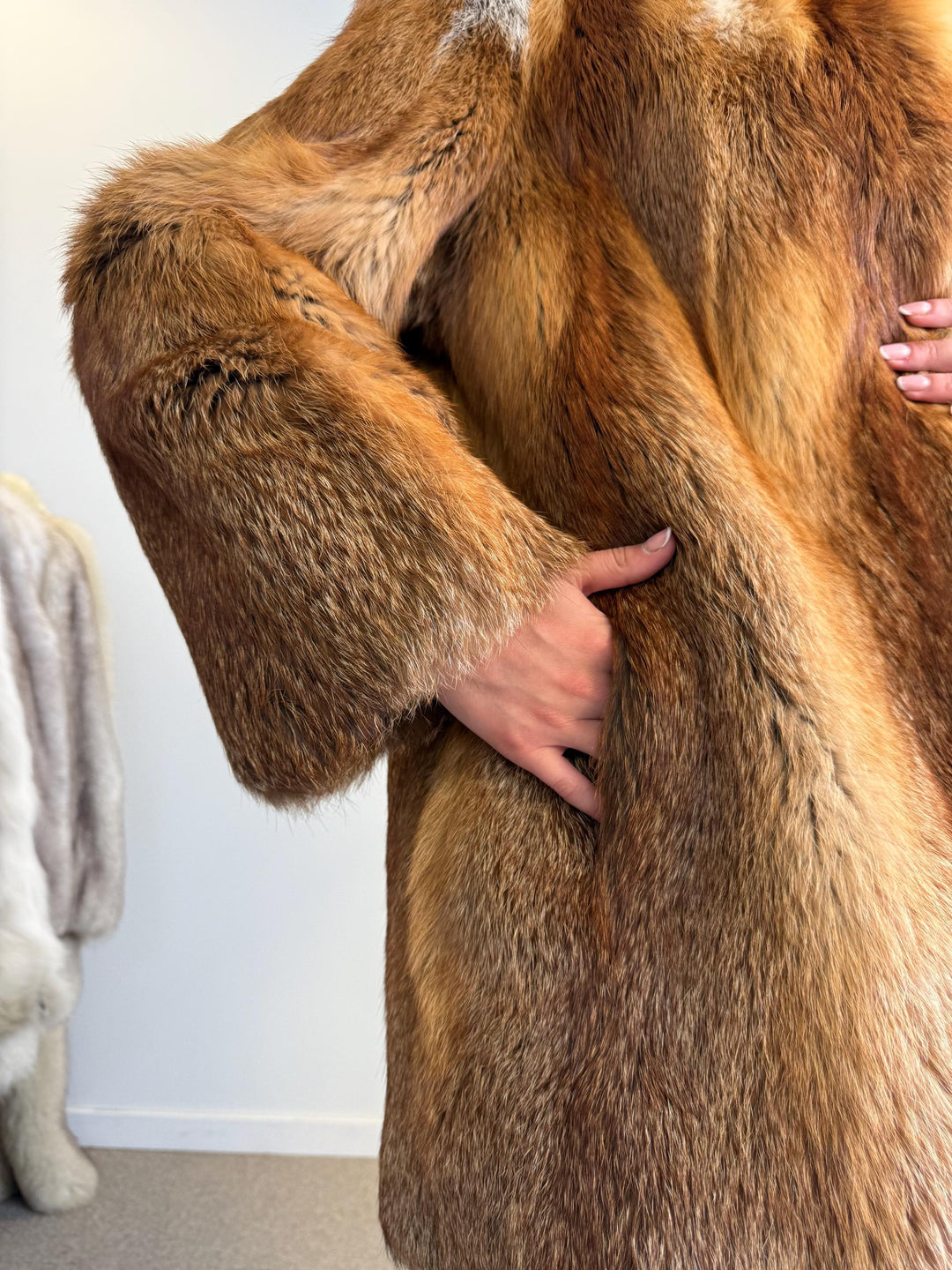 Red Fox Fur Coat, Medium Size, Red Fox Fur Coat, Fox Fur Jacket, Real Fox Fur Coat, Vintage Fur Coat, Red Fox Fur Jacket, Fur Coat, Fox Fur