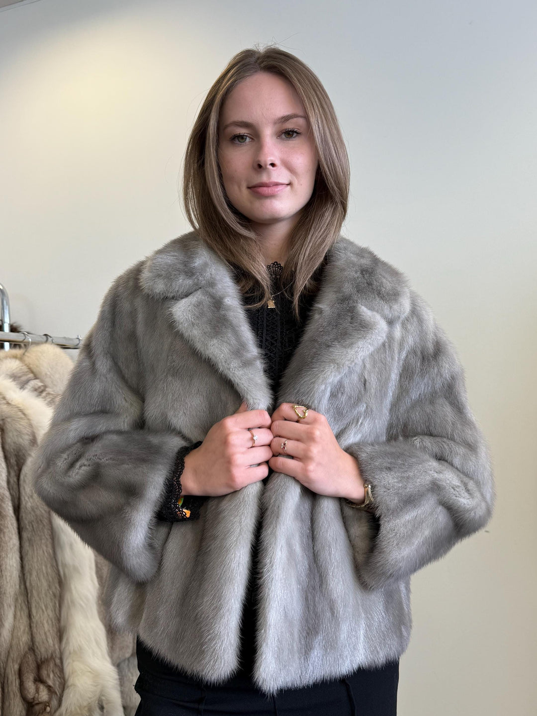Grey Mink Jacket, Large Size, Mink Coat Women, Real Mink Fur, Fur Jacket, Real Fur Coat, Vintage Fur Coat, Grey Mink Fur, Mink Fur Jacket