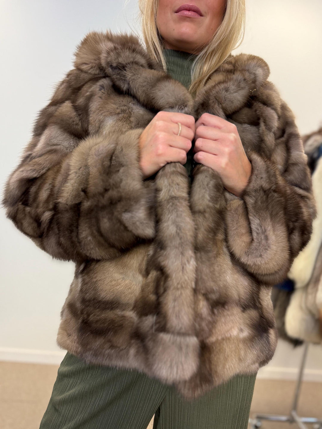 Sable fur jacket, medium sable jacket, real fur jacket,  m fur coat, real fur, fur jacket, fur coat, sable fur, new, m