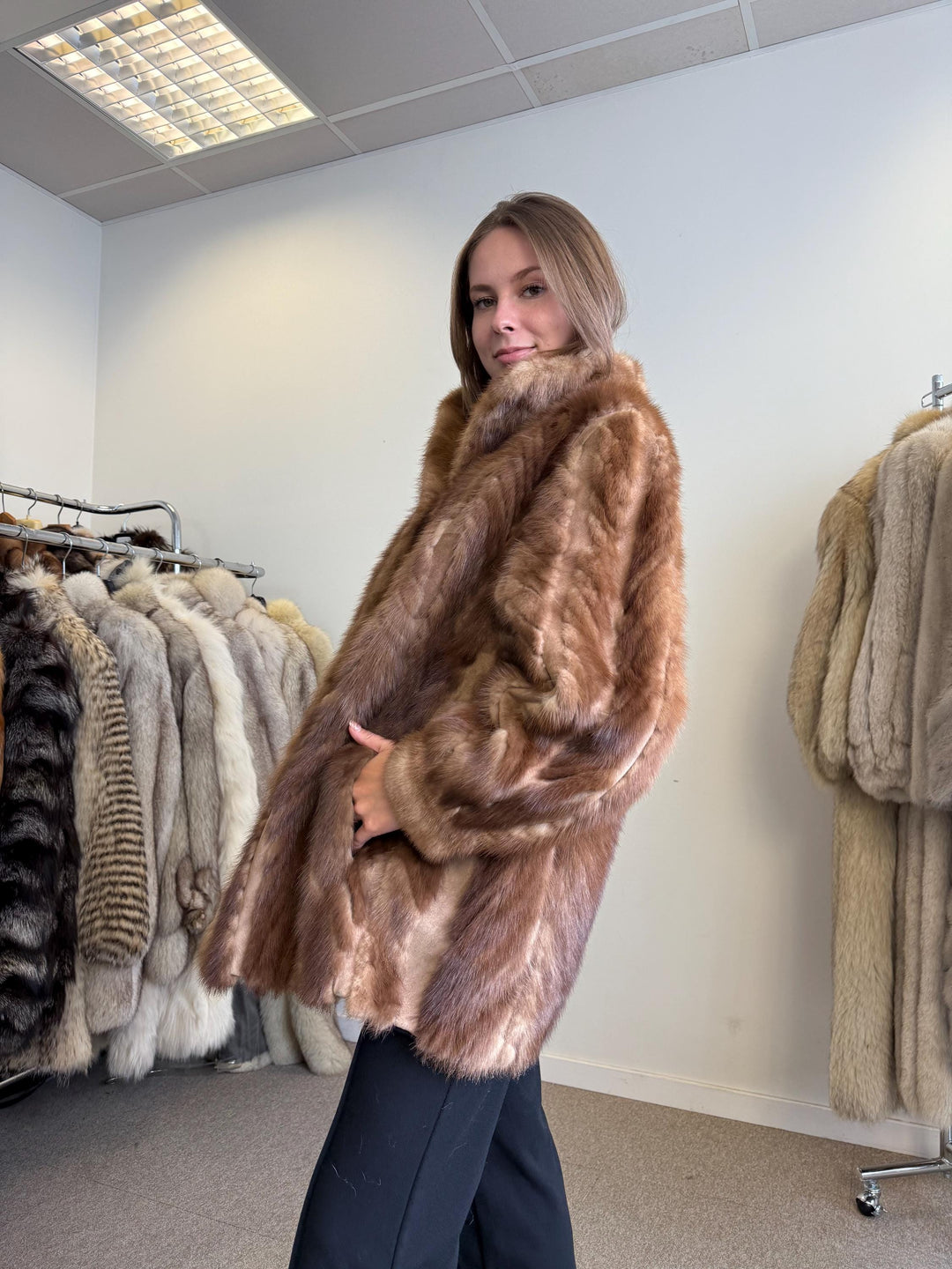 Brown Mink Jacket, Large Size, Mink Coat Women, Real Mink Fur, Fur Coat, Real Fur Coat, Vintage Fur Coat, Brown Mink Fur, Mink Fur Jacket