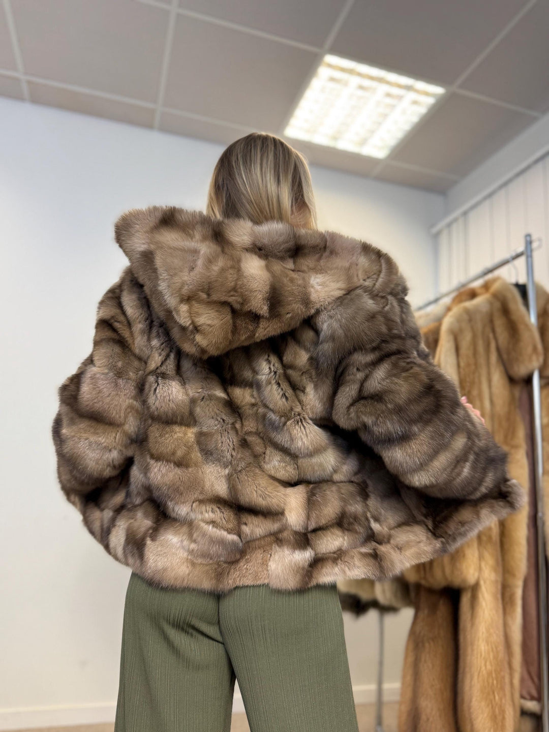 Sable fur jacket, medium sable jacket, real fur jacket,  m fur coat, real fur, fur jacket, fur coat, sable fur, new, m