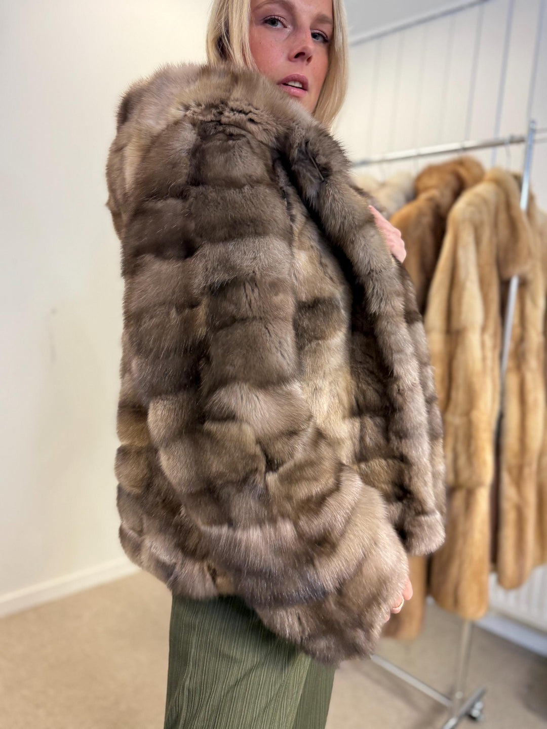 Sable fur jacket, medium sable jacket, real fur jacket,  m fur coat, real fur, fur jacket, fur coat, sable fur, new, m