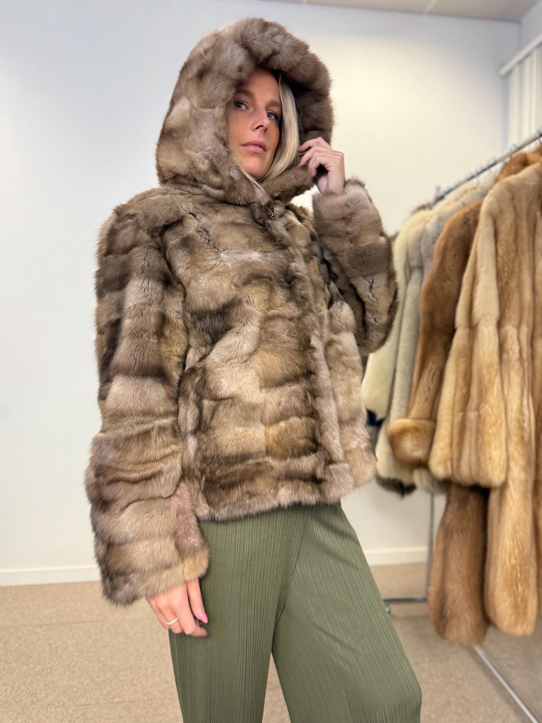 Sable fur jacket, medium sable jacket, real fur jacket,  m fur coat, real fur, fur jacket, fur coat, sable fur, new, m