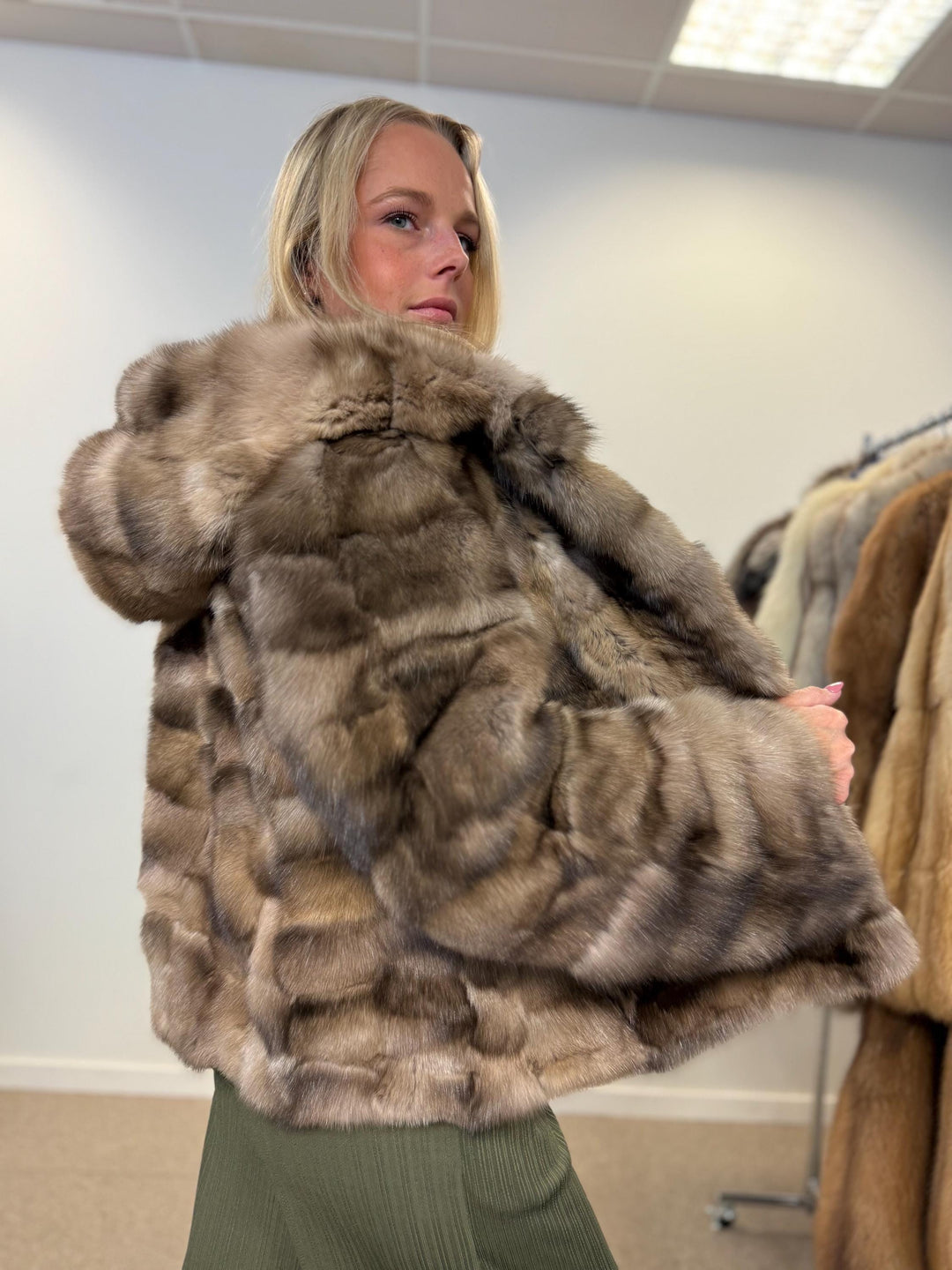 Sable fur jacket, medium sable jacket, real fur jacket,  m fur coat, real fur, fur jacket, fur coat, sable fur, new, m