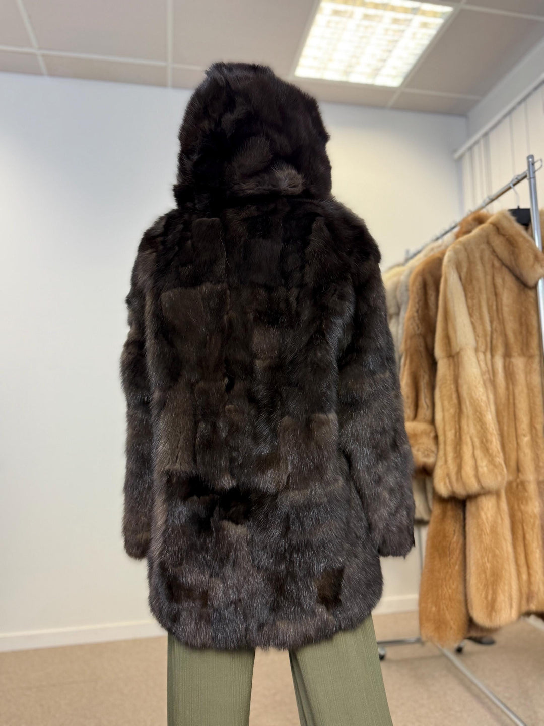 Barguzinsky sable fur coat, large size, new fur coat, sable fur, real fur, excellent, high quality, luxury, russian sable